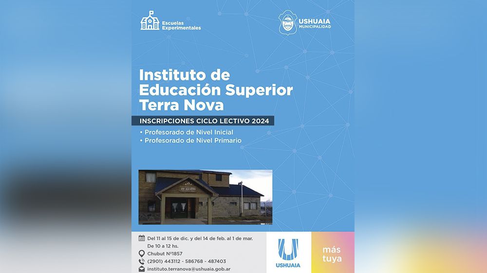 Continúan las inscripciones para el Instituto Terra Nova Diario del